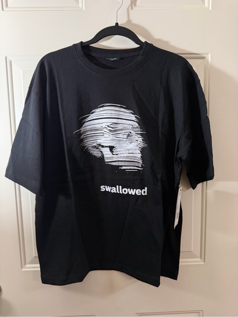 New Yellow Cactus Swallowed Graphic T-Shirt Black Size Small Streetwear